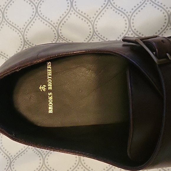 Size 10 Brooks Brother Monk Strap Dress Shoes - Picture 4 of 4